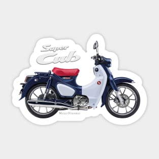 Honda Super Cub C125 19 blue, s Sticker